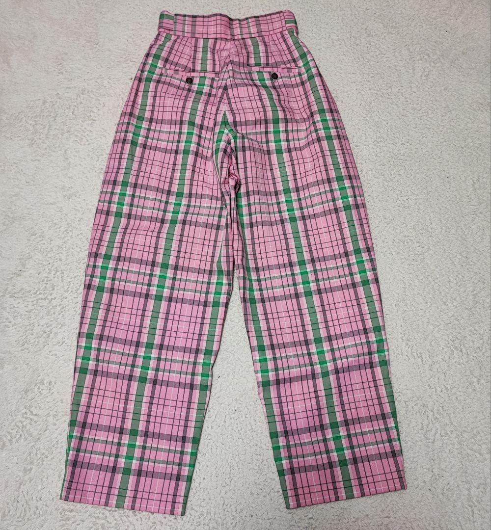 MAISON SPECIAL　2WAYチェックバルーンパンツ　ピンク　サイズ38