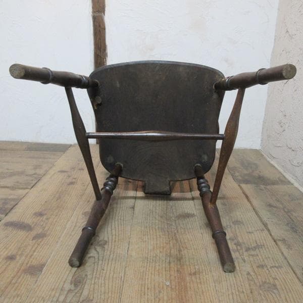 イギリス アンティーク 家具 アームチェア キッチンチェア 英国 4733e