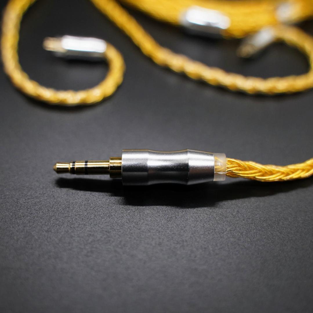超希少!16芯 金メッキリケーブル C IEM2Pin 0.78mm/3.5mm