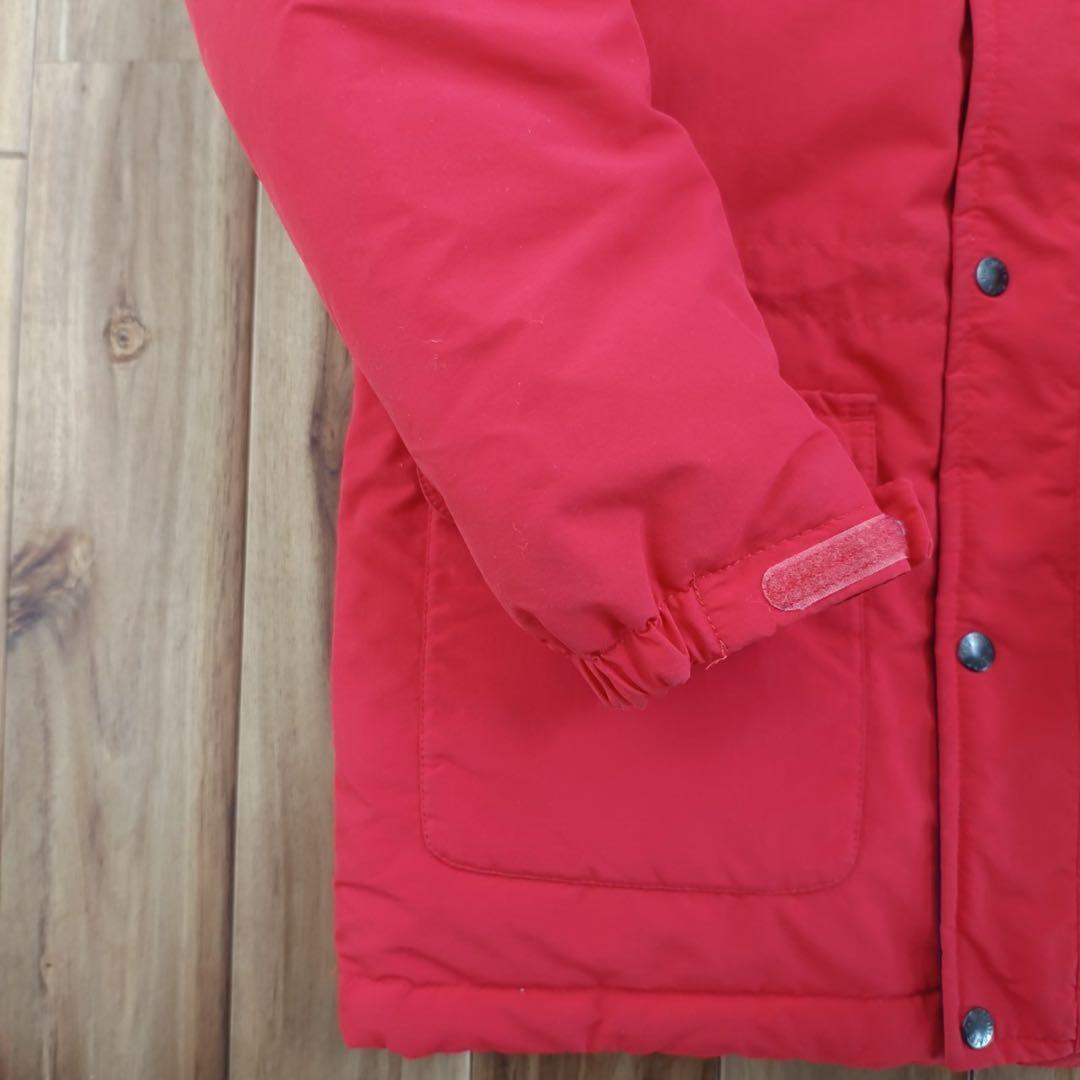 ノースフェイス　マウンテンダウンジャケット　キッズ130 　レッド✕ネイビー