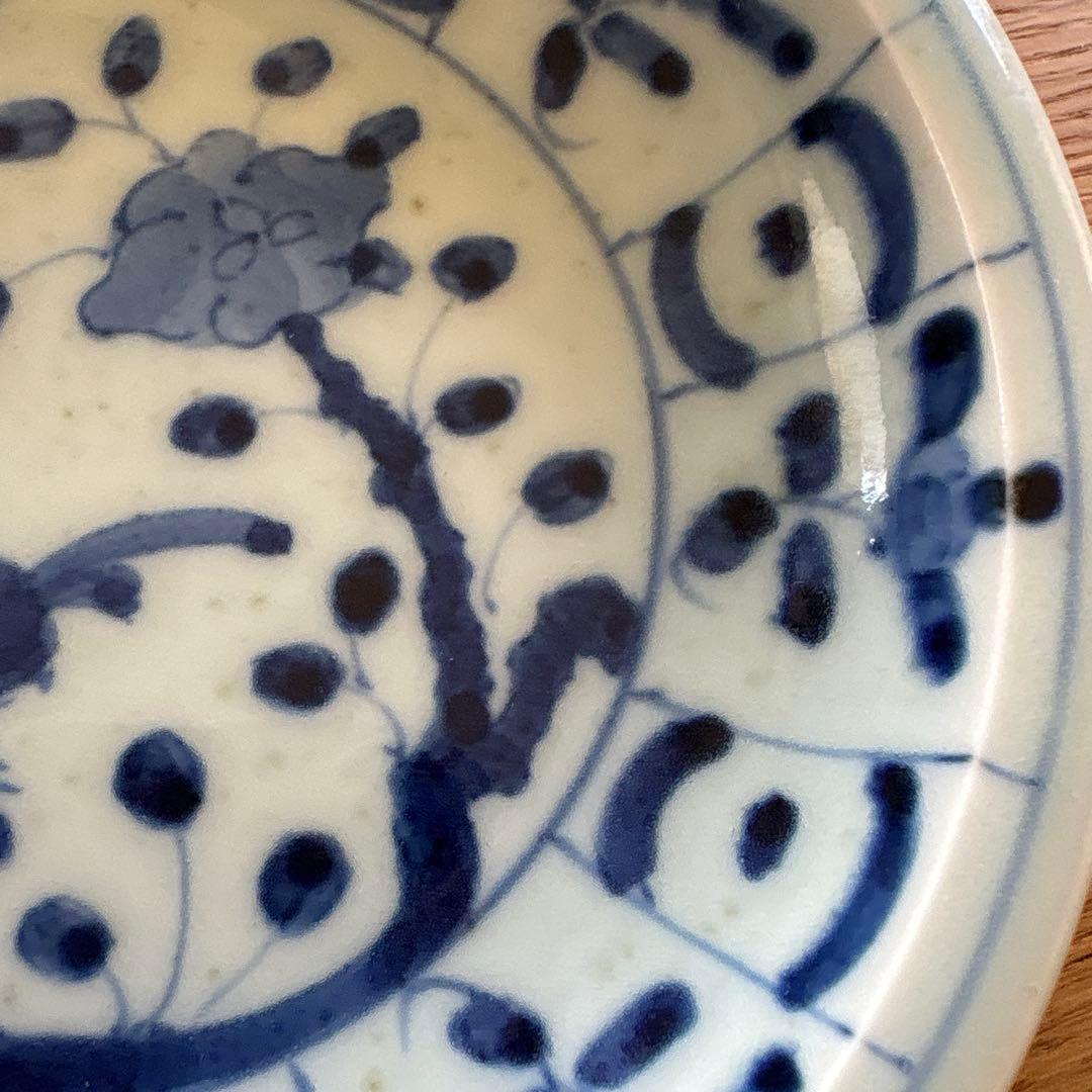 ZOA-JAPAN プライムシリーズ　染付梅鳥文　芙蓉手文　4.5寸皿　2客