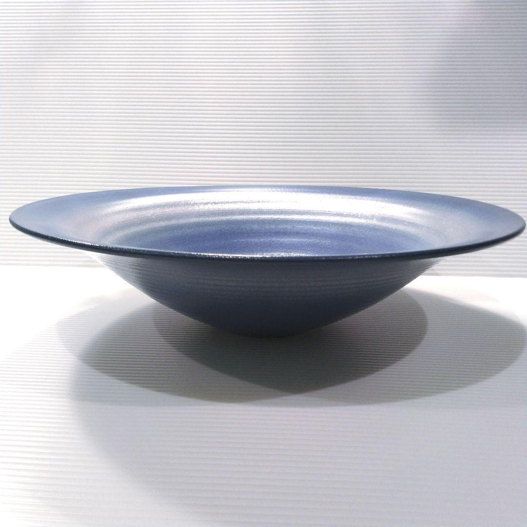 信楽焼 兼山窯 兼山シリーズ 池坊 花器 水盤 池坊好み 生け花 ブルー 青
