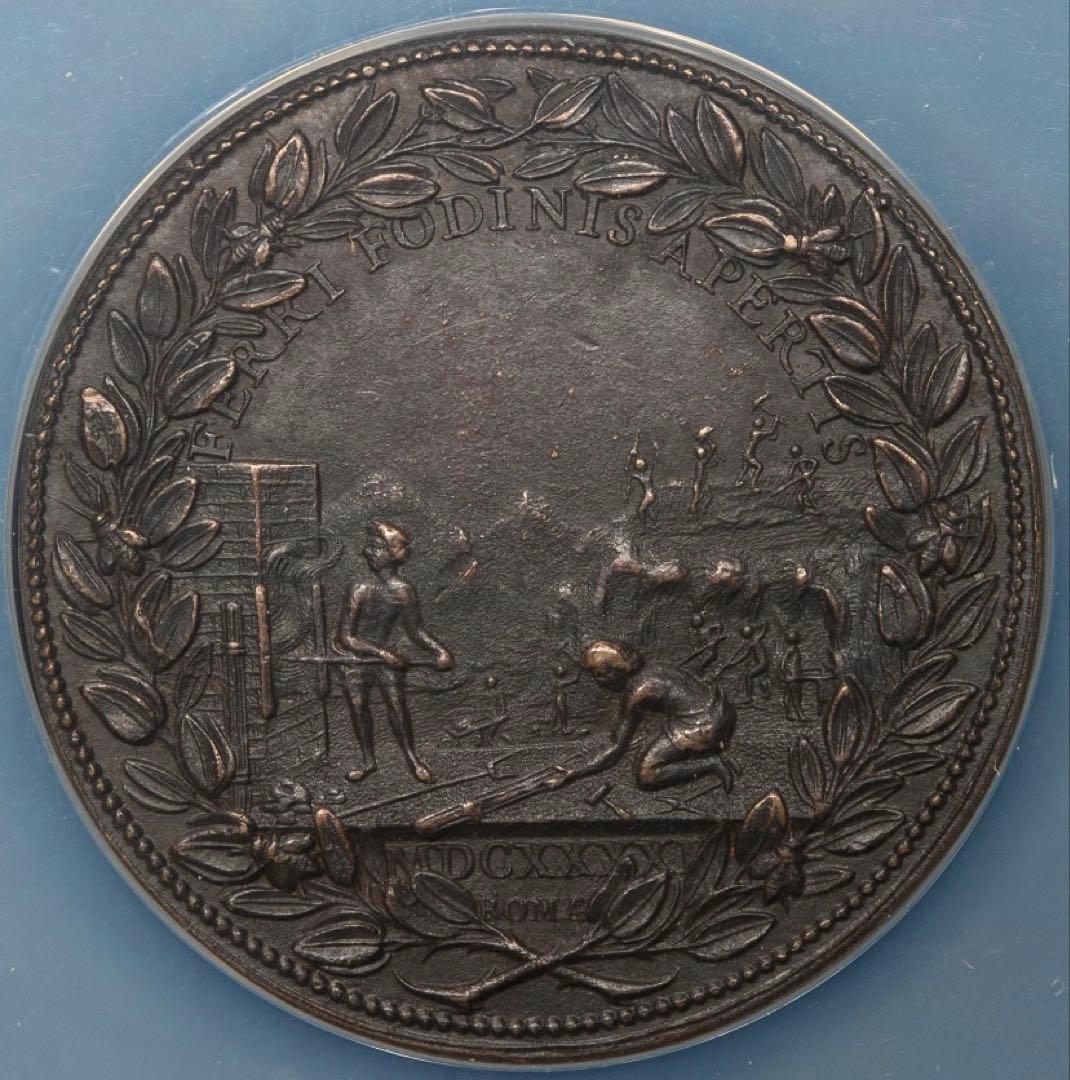 廉価出品❗️ウルバヌス8世 ブロンズメダル　特大スラブ入り