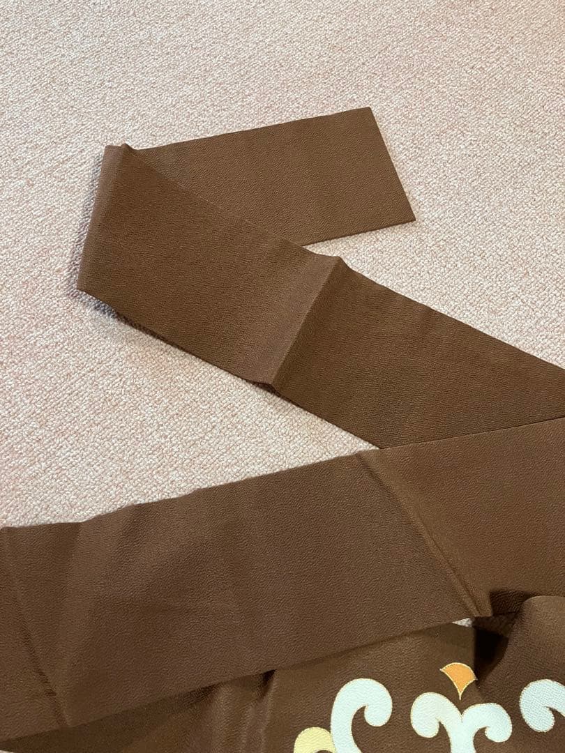 ④ 名古屋帯　ちりめん　志ま亀さん　唐草