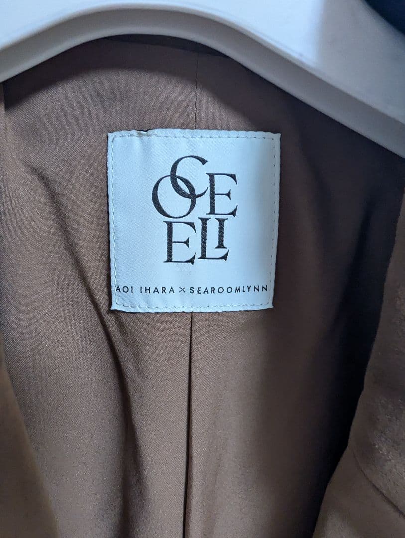 COELIE スエードライクオーバージャケット Sサイズ キャメルブラウン