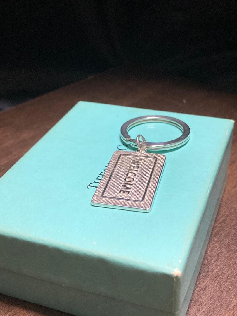 美品 ティファニー ウェルカム キーリング キーホルダー シルバー925