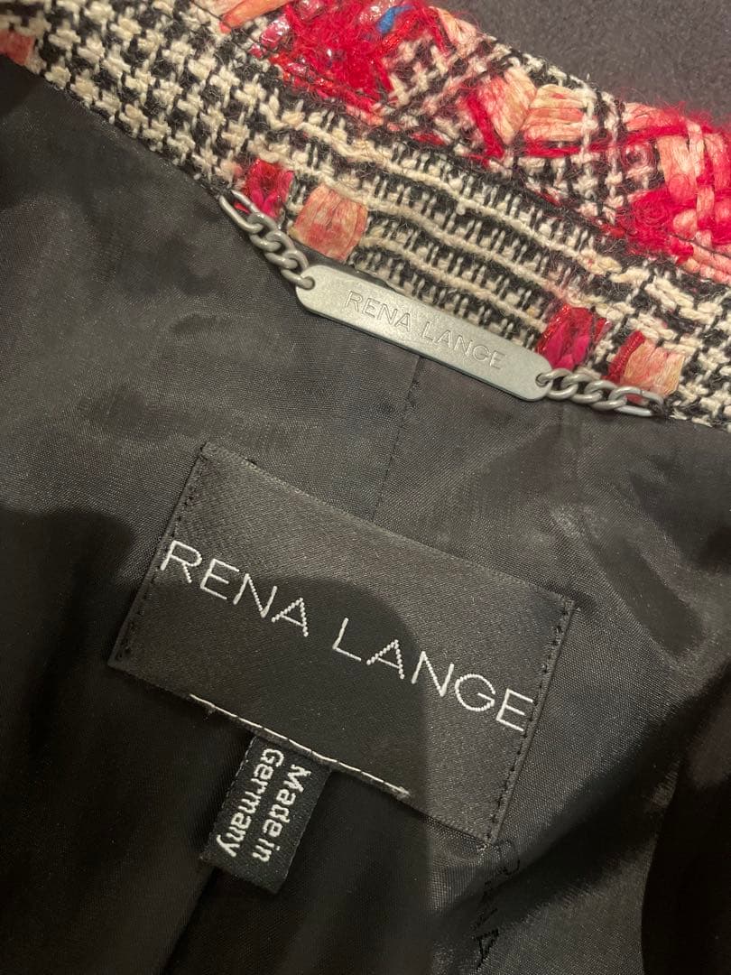 春服　RENA LANGE 華やぐ立体ツイードジャケット 卒業式　入学式