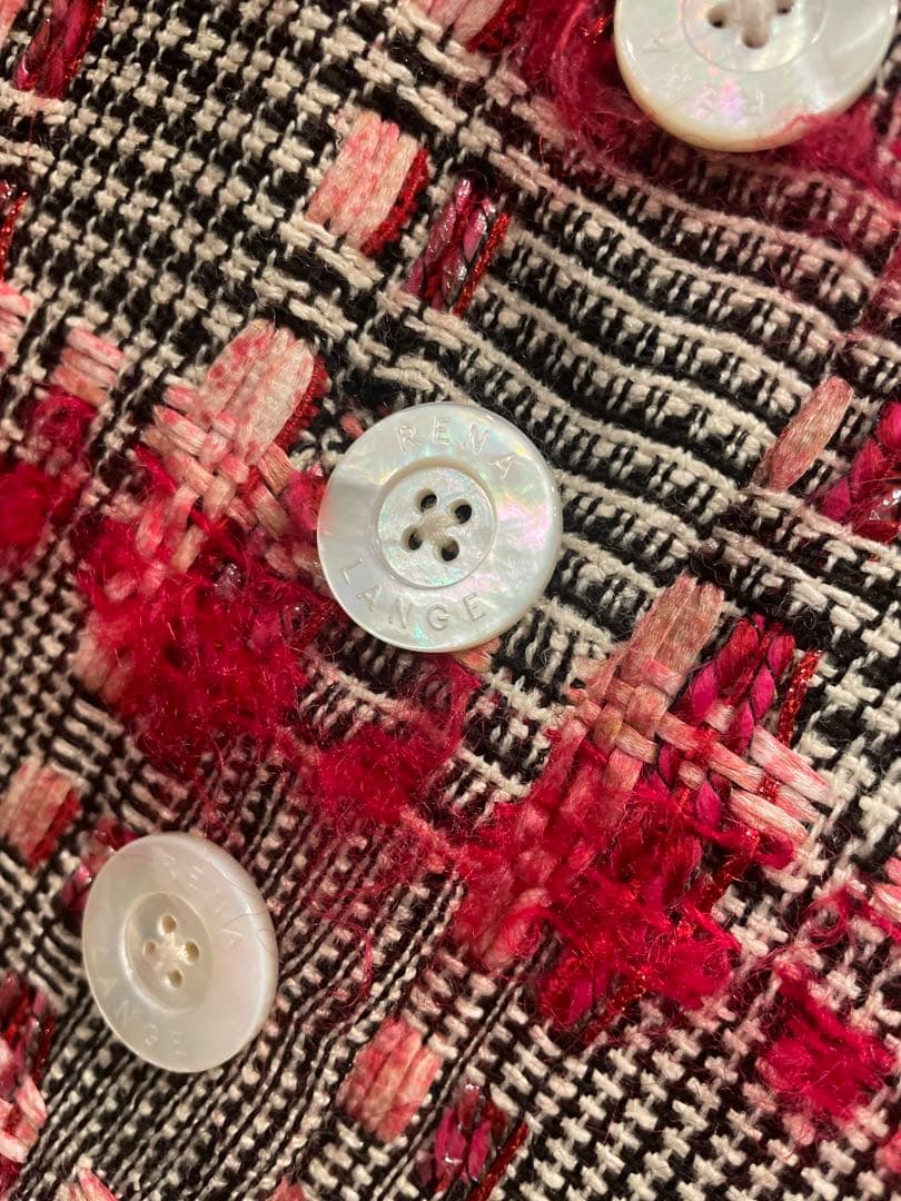 春服　RENA LANGE 華やぐ立体ツイードジャケット 卒業式　入学式