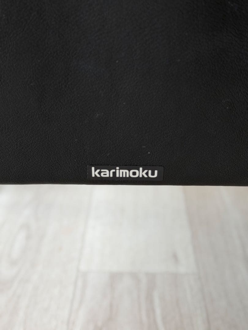 ①カリモク Kチェア 1Pソファ WS1180BW レトロ 1人掛けソファ