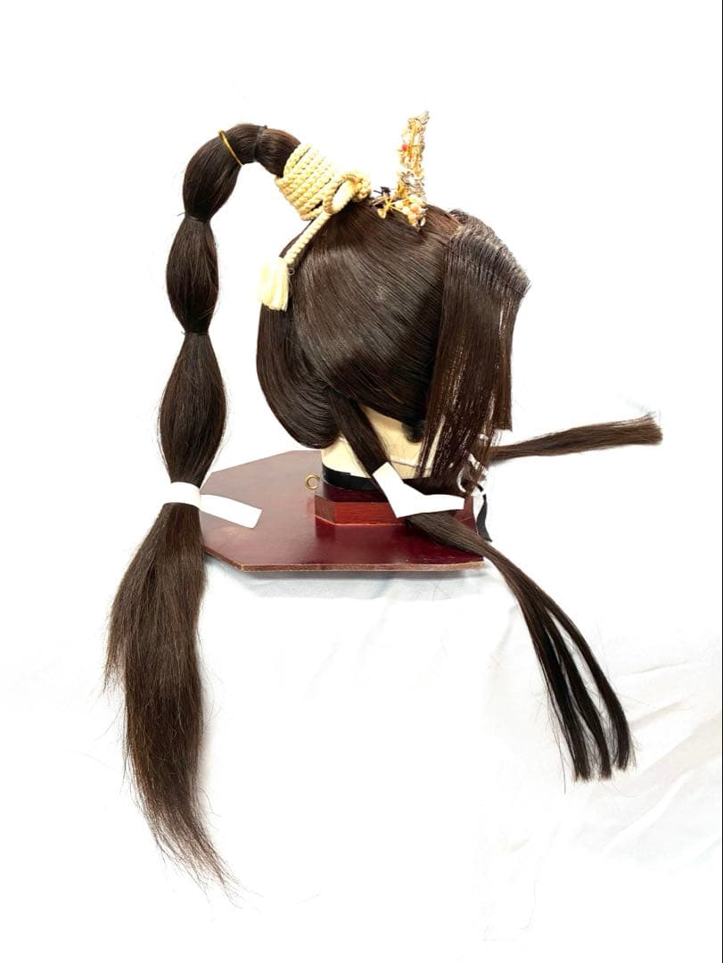 辰巳８号サイズ.ポニー、中古日本髪かつら、大衆演劇かつら、舞踊かつら、簪つき