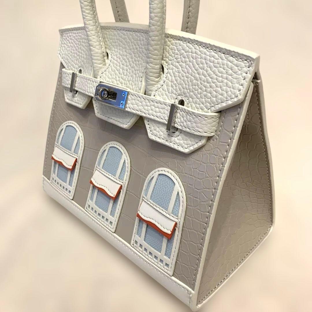 窓付きバッグ ホワイト20