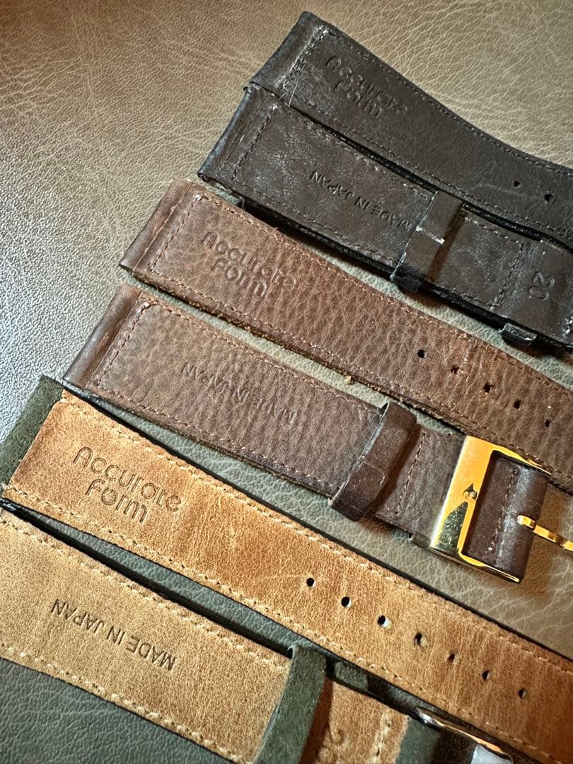 Accurate Form 3本セット　ラグ20mm 尾錠幅16mm