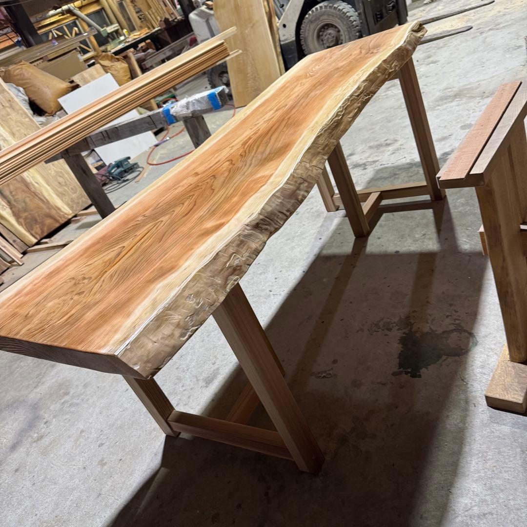 【特価品】杉　一枚板　ダイニング　カウンター　センターテーブル　天板のみ