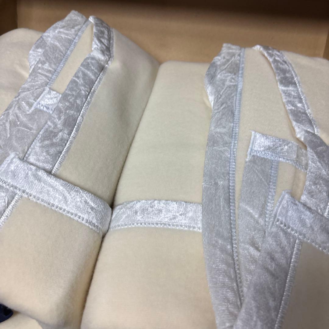 Jean Paul Giraud ホワイトカシミア 毛布 2枚セット 日本製