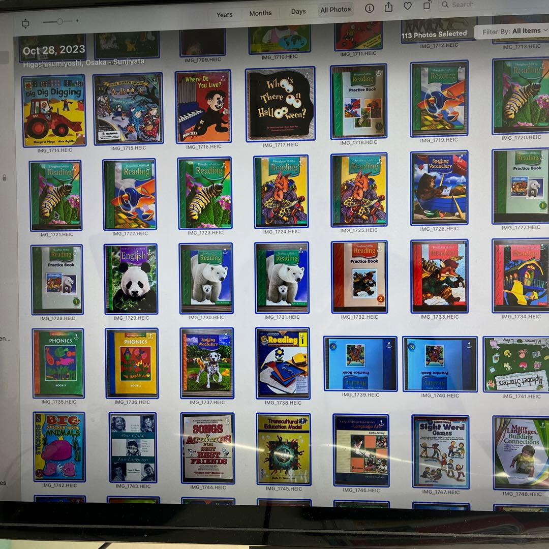 英語の読み物セット（子供向け）と一部教師向け教育ガイド一113冊