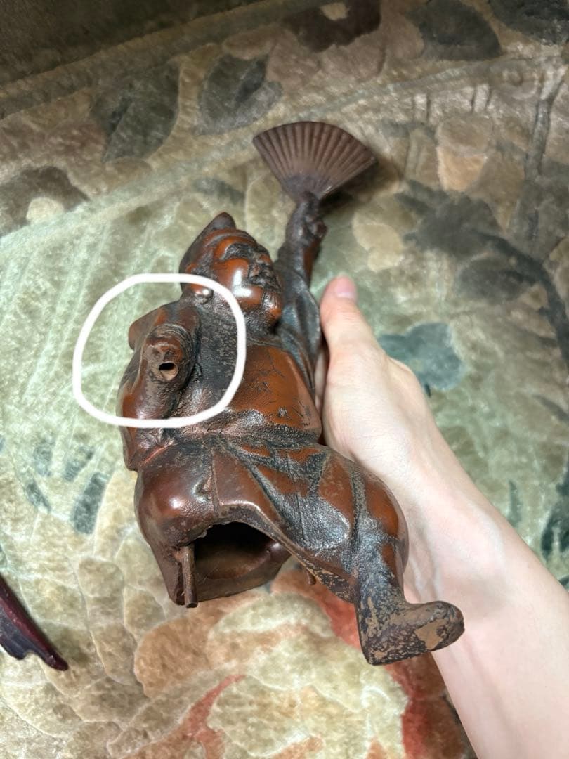 恵比寿さまと鯛の置物