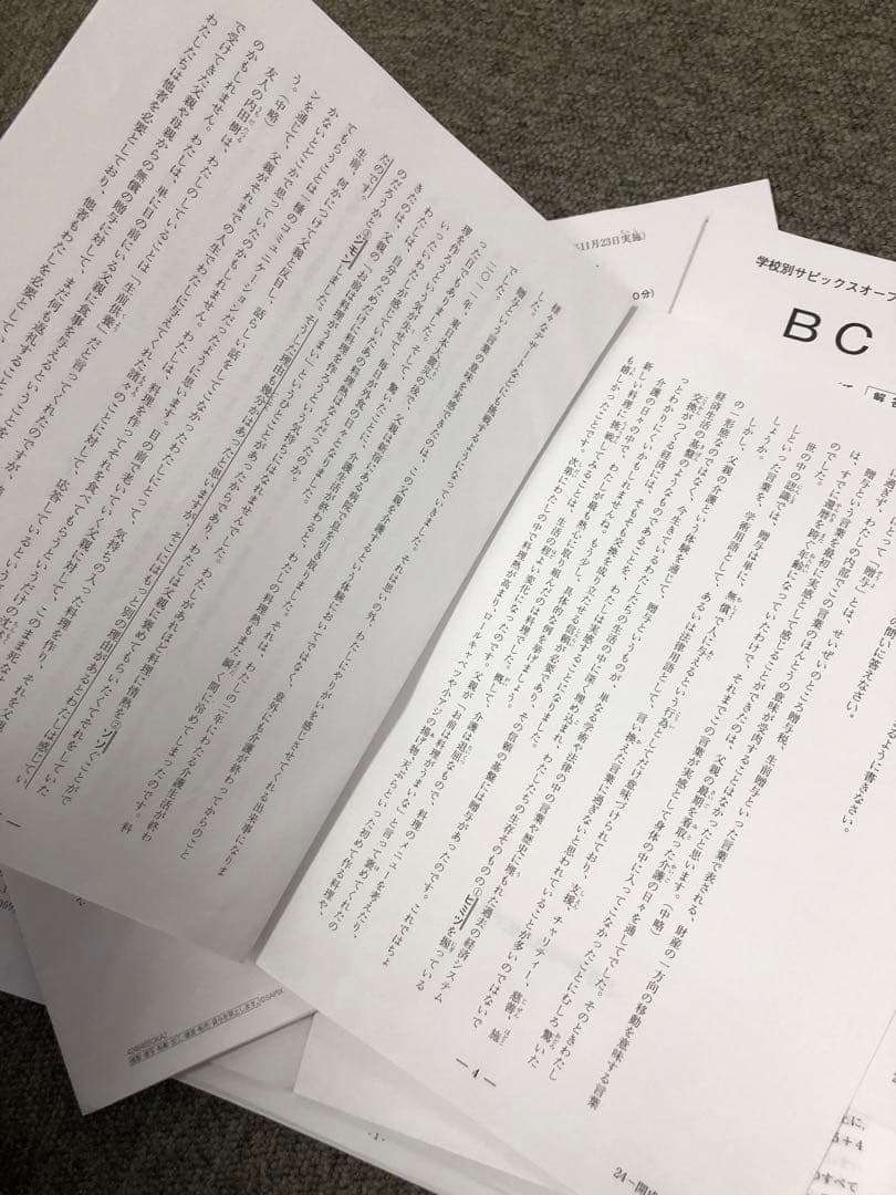 早稲田アカデミー/サピックス他　志望校別模試　開成中　計8回　2025年受験