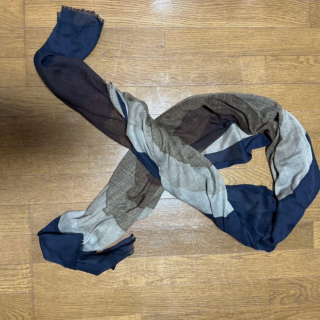 【ドリスヴァンノッテン × Verner Panton】ウールスカーフ ネイビー