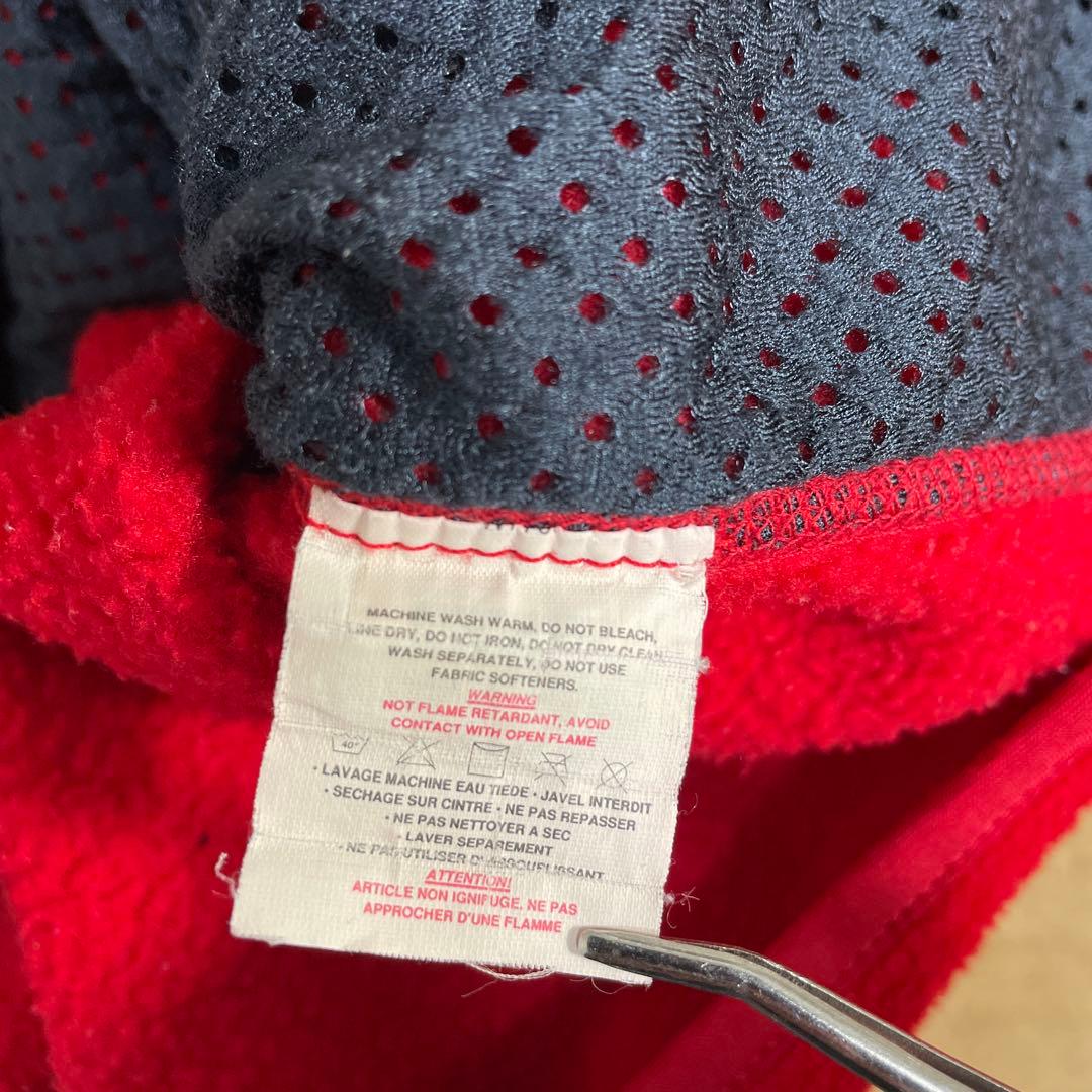 パタゴニア　USA製 90s シンチラベスト　刺繍ロゴ　フリース　XL