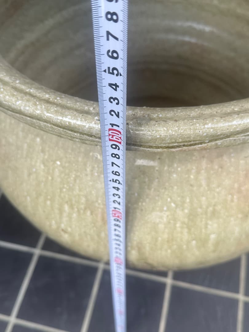 再値下げ　新品　信楽焼　傘立て　大壺　窯変　手造り　高さ60cm　新築祝　開店祝