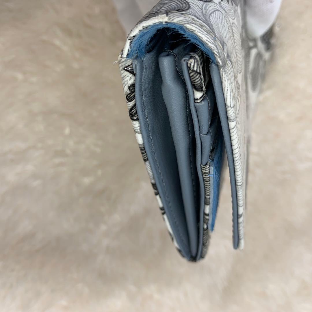 美品　フルッティディボスコ 長財布　クリスタル サラマンダー モノトーン