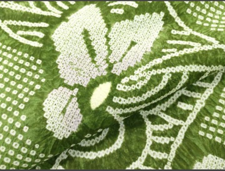 有松鳴海絞り反物（湯のし、色止め済）