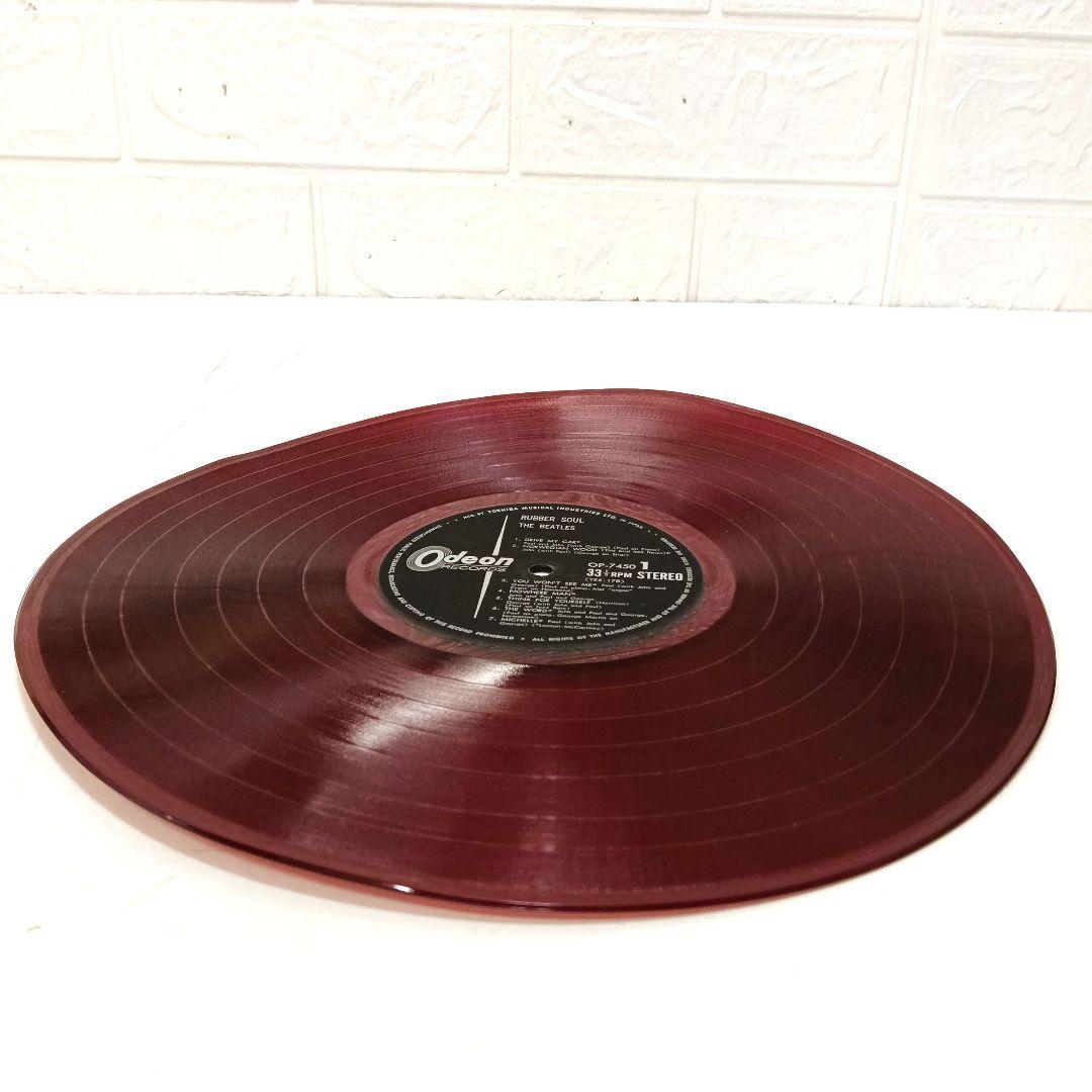 12-9-4ビートルズ Odeon ラバー・ソウル OP-7450 赤盤レコード