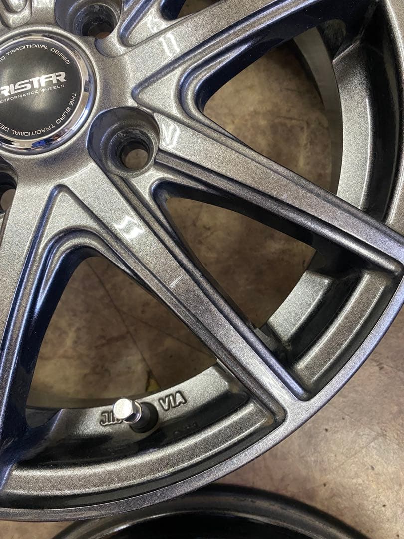 美品アルミホイール TRISTAR 14インチ 4.5J 4H オフセット45