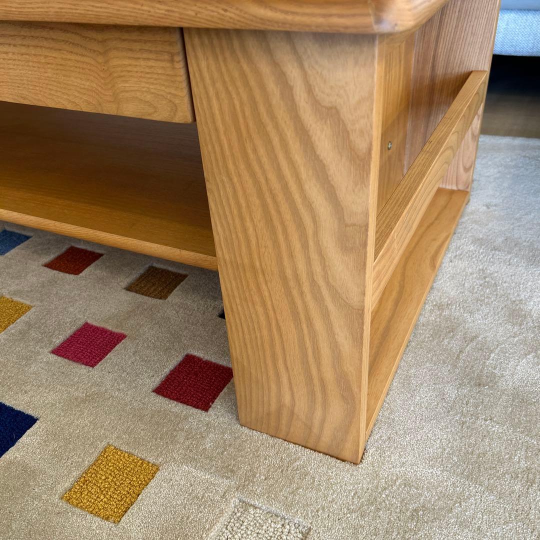 アウトレット★センターテーブル リビングテーブル 引出し付 マガジンラック付