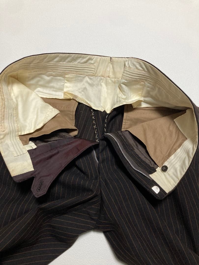 着画有り 60s vintage 昭和 スーツ セットアップ ダブル ウール