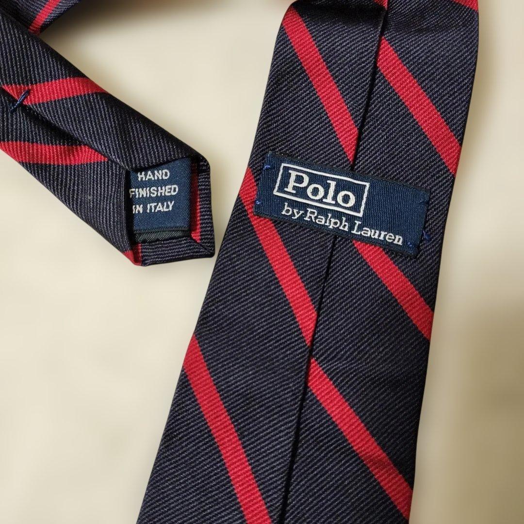 【極美品】ポロラルフローレン　セットアップ　金ボタン　シャツ×ネクタイ付　110