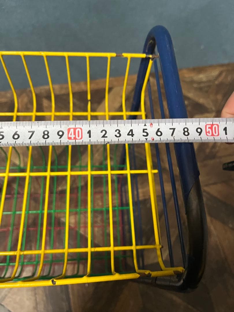 ワイヤーラック レトロポップ 昭和レトロ 当時物 小物入れ