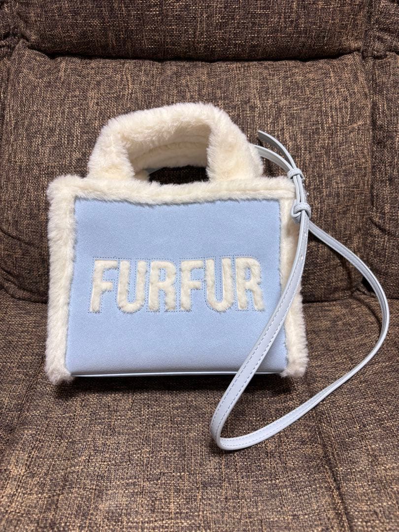 FURFUR ムートンロゴトートバッグ