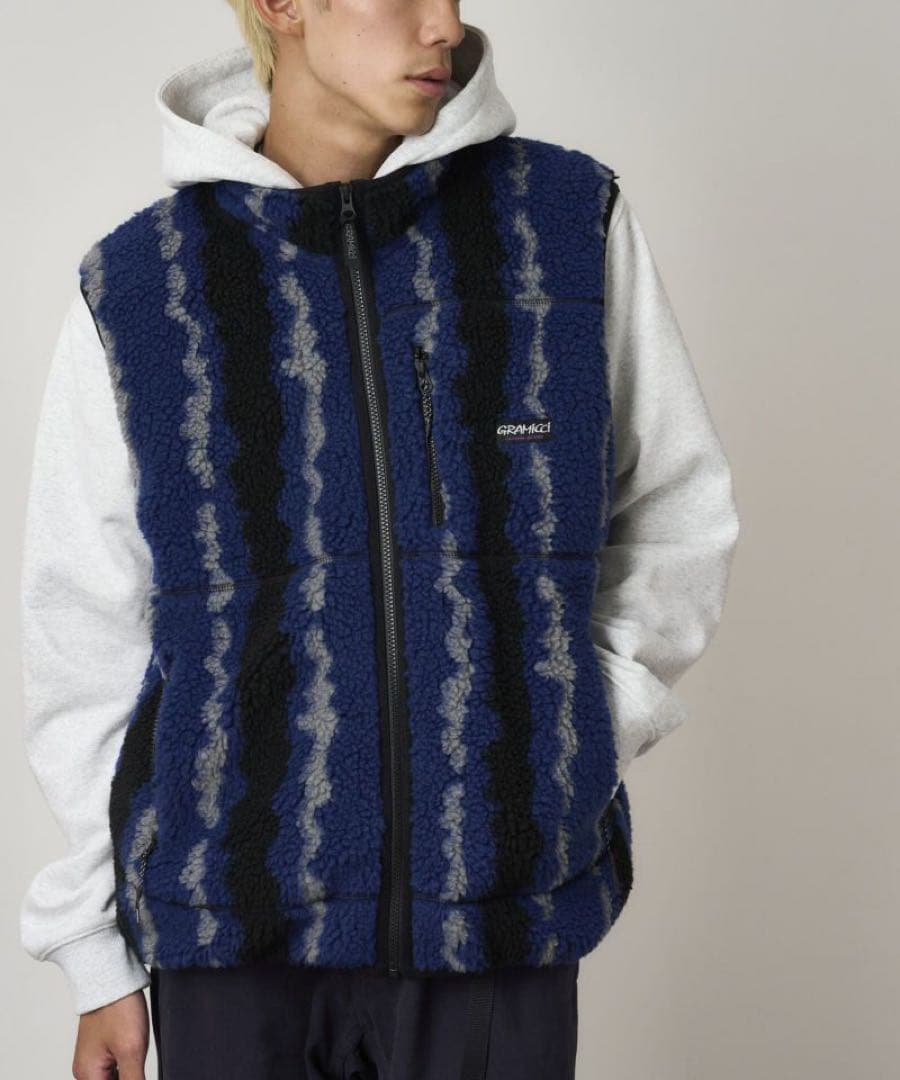 トップス Gramicci RIPPLE SHERPA VEST