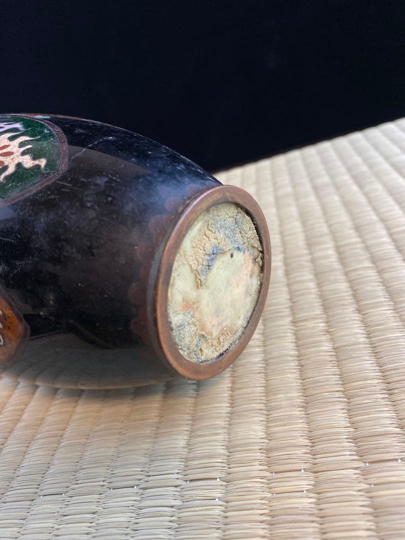 日本明治時期七宝花瓶 陶瓷 景泰蓝 日本烧