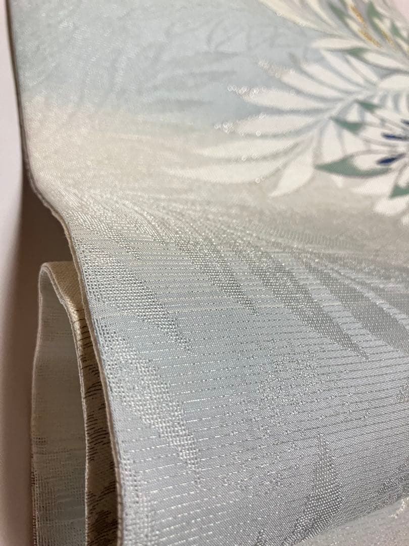 お仕立て上がり名古屋帯　新品未使用品　正絹　西陣織　No.349