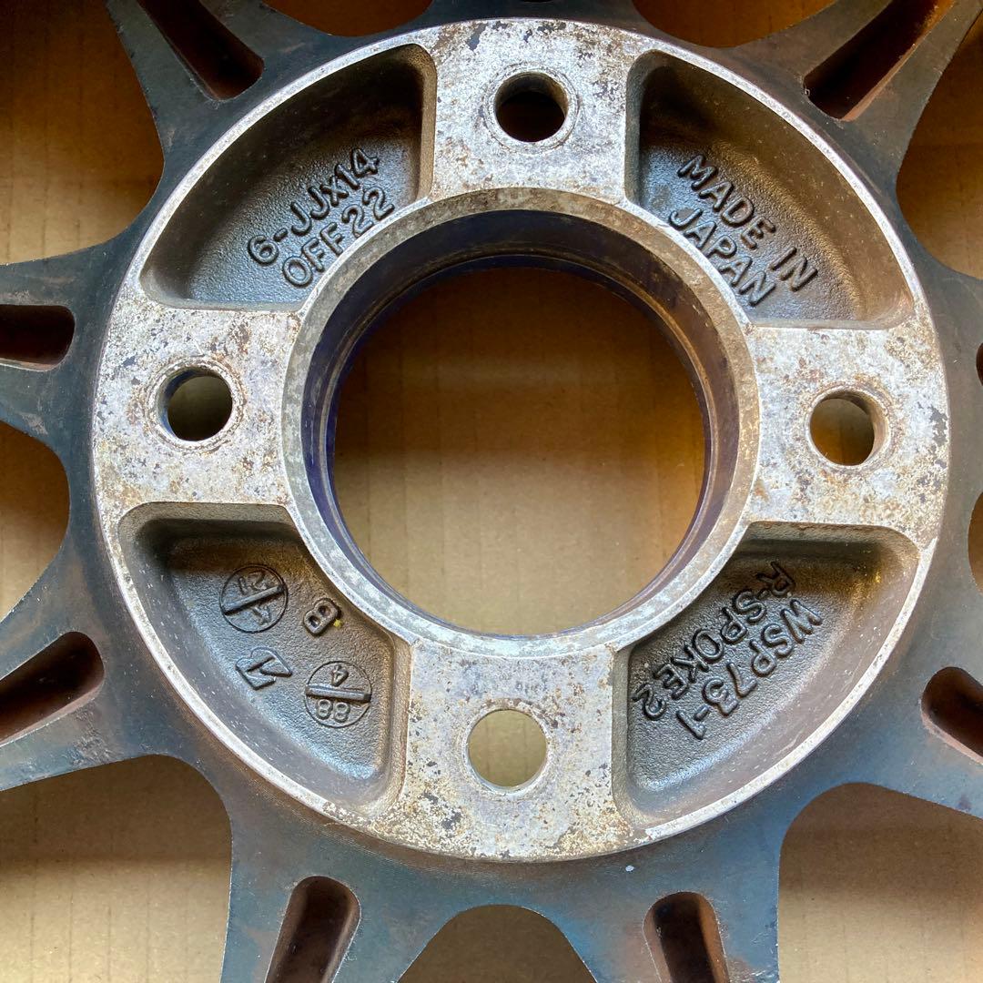 【青い靴】 ブリジストン R-SPOKE2 6J 14インチ AE86 旧車