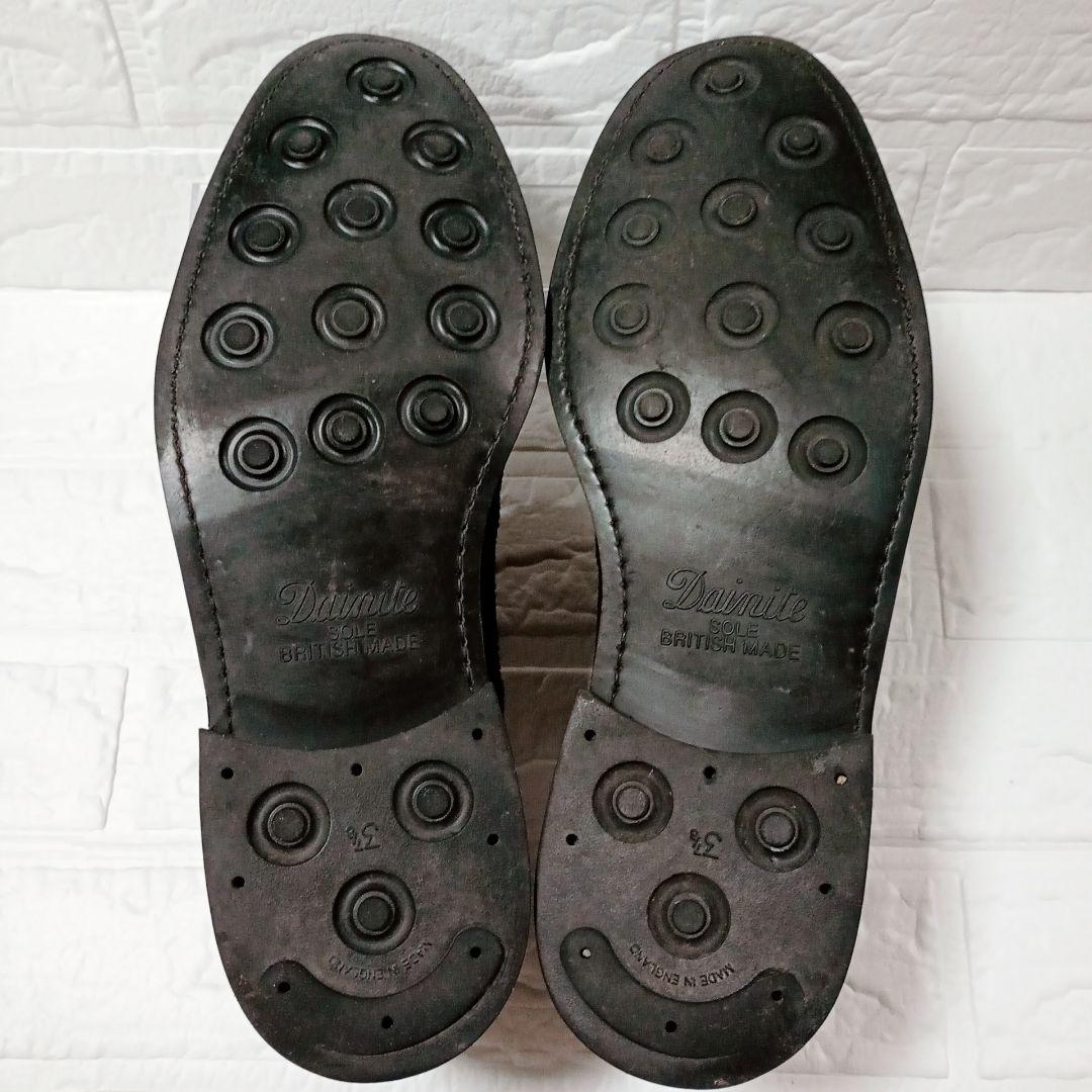 Berwick 3662 ブラック スエード ウィングチップシューズ