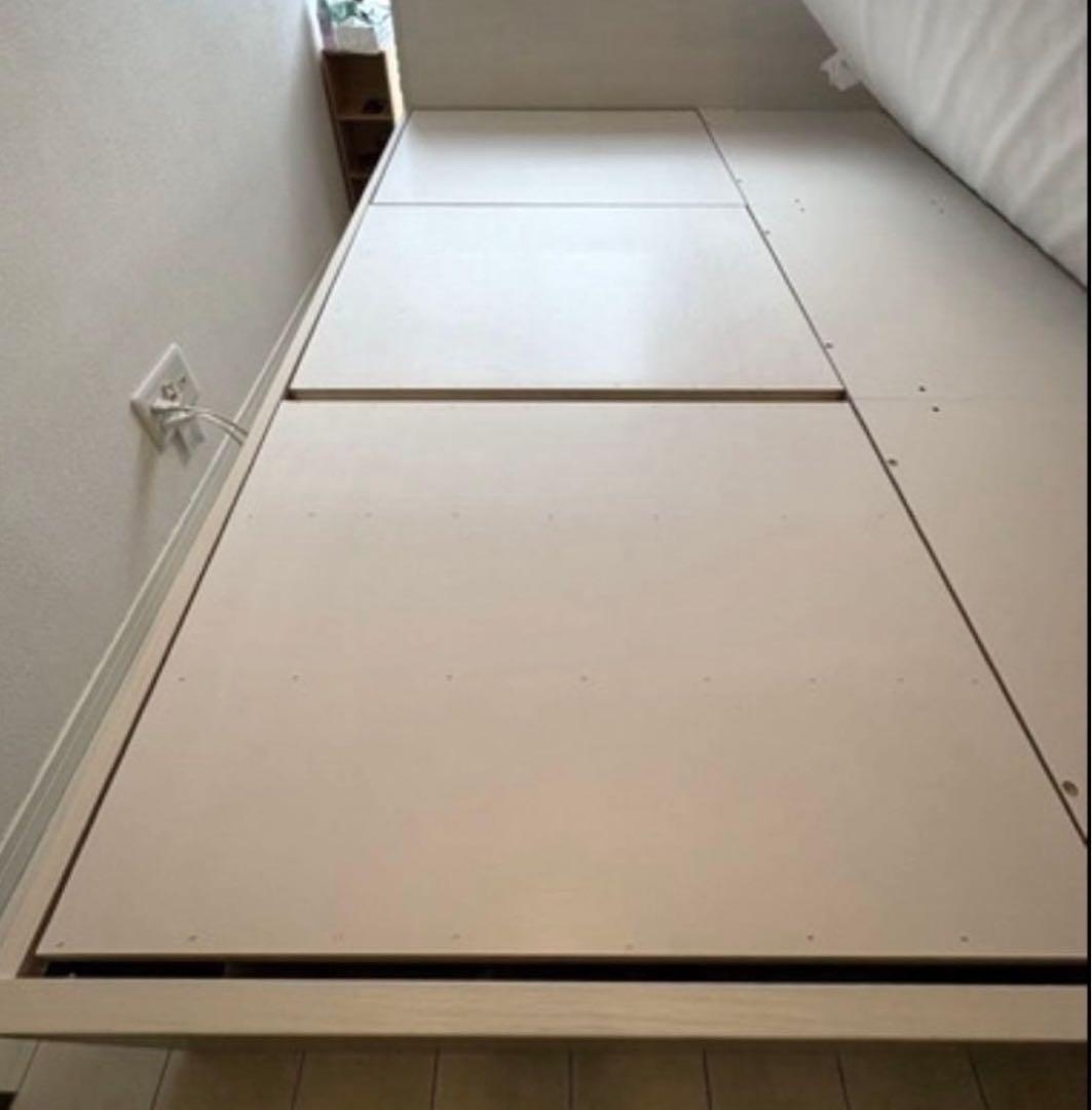 ニトリ　ダブルサイズ　ベッドフレーム　大容量収納　コンセント　指定地域送料無料