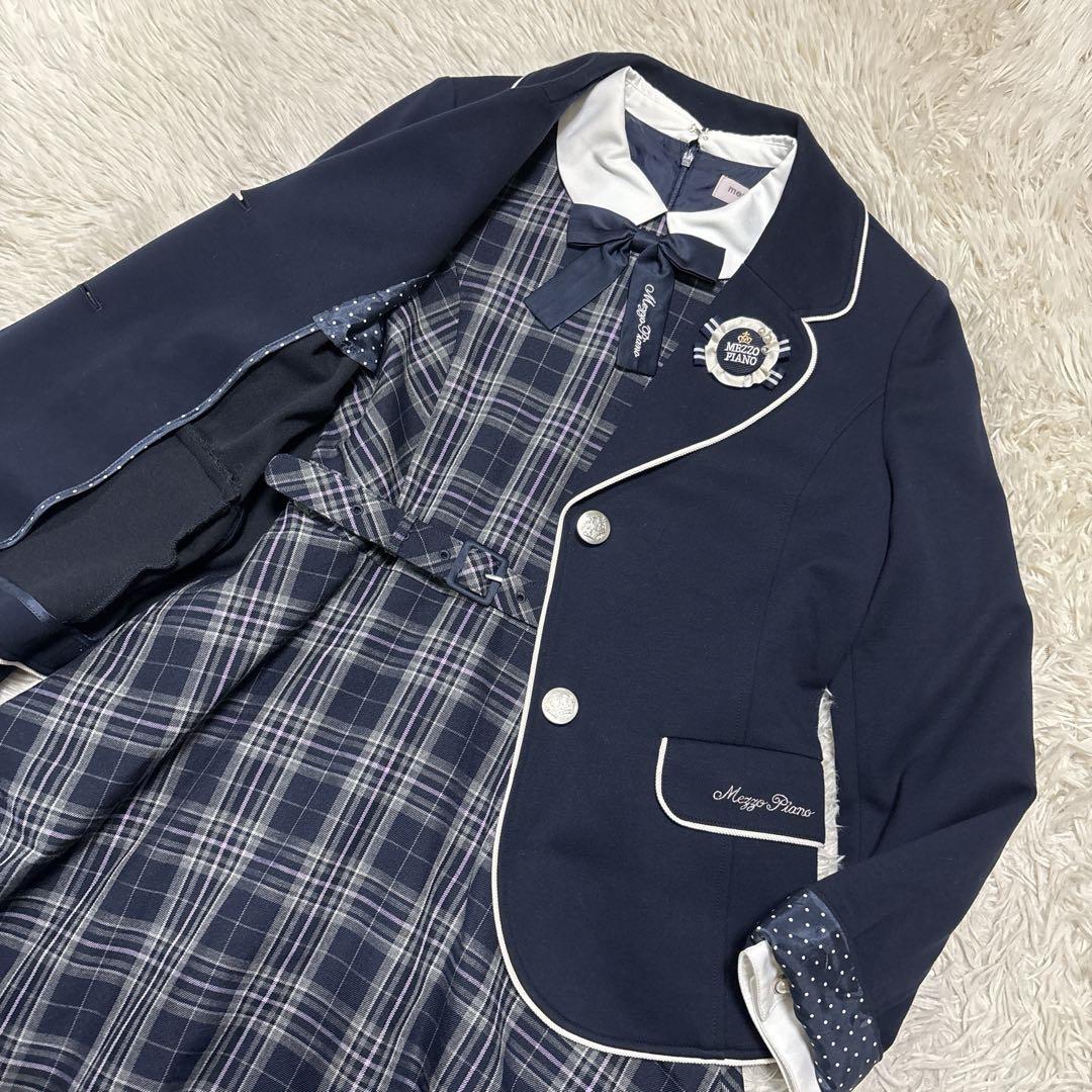 メゾピアノジュニア L160 LL165 フォーマル セレモニースーツワンピース