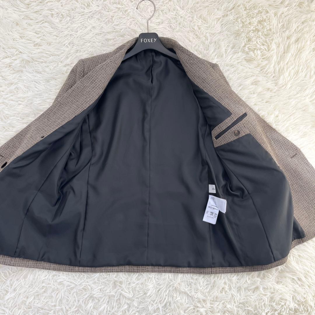 ミラ オーウェン　チェック金釦ダブルブレストブレザー　今季25年