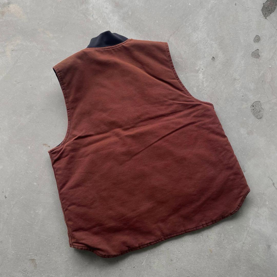 90’s Carhartt duck vest burgundy