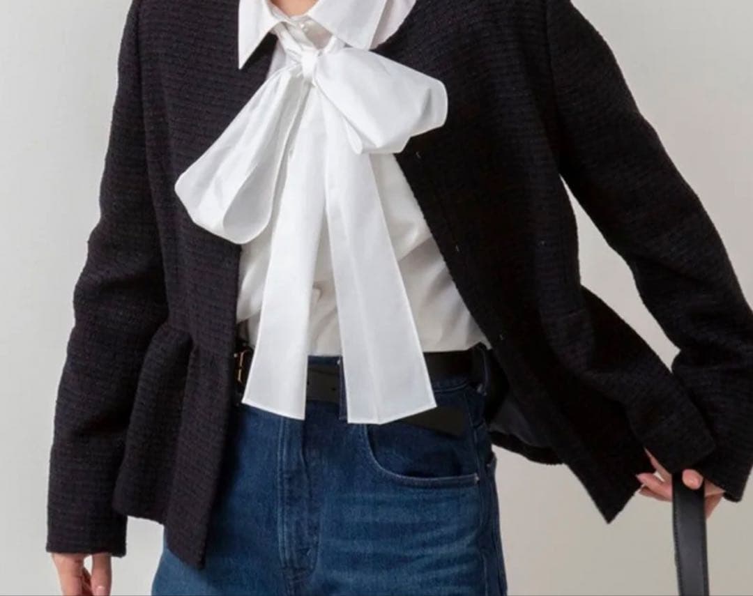 Nolley'sノーカラージャケット ネイビー 38