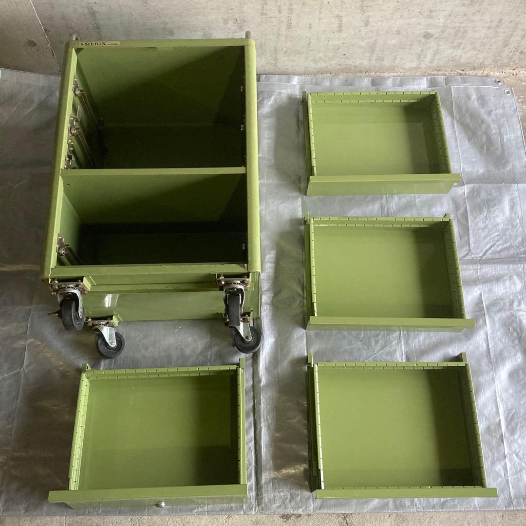 MERIX 濱田プレス工藝 ツールワゴン カート 工具入れ 引出し キャスター付