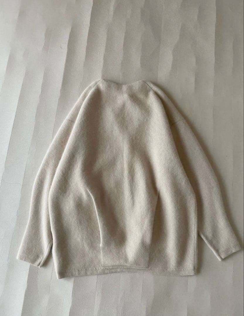 未使用◼️ラグナムーンLAGUNAMOONラクーンノーカラーニットコート