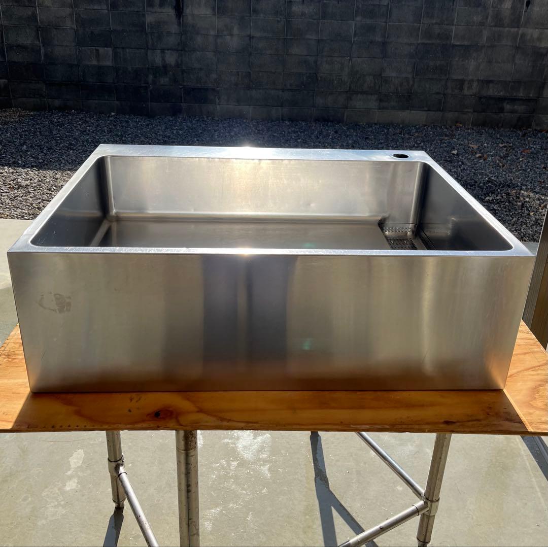 ステンレス1槽シンクトップ 流し台 780×600×250