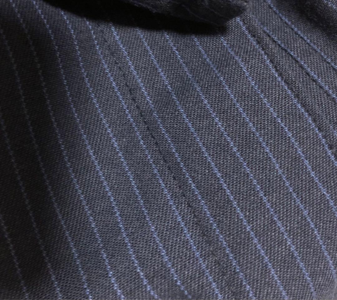 美品 POST O'ALLS ストライプ カバーオール 良生地 Lサイズ