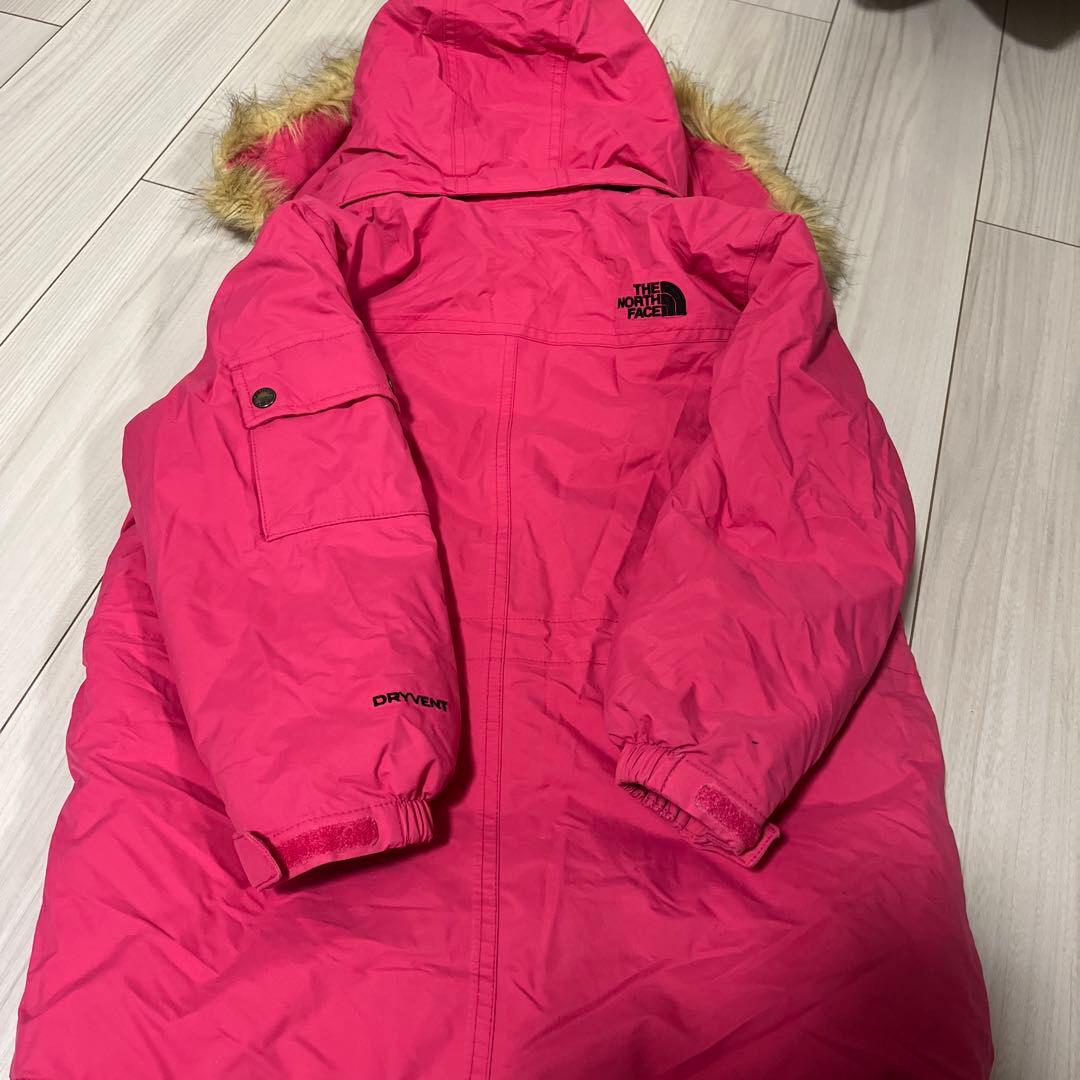 美品　TH NORTH FACEダウンジャケット ピンク　キッズ110