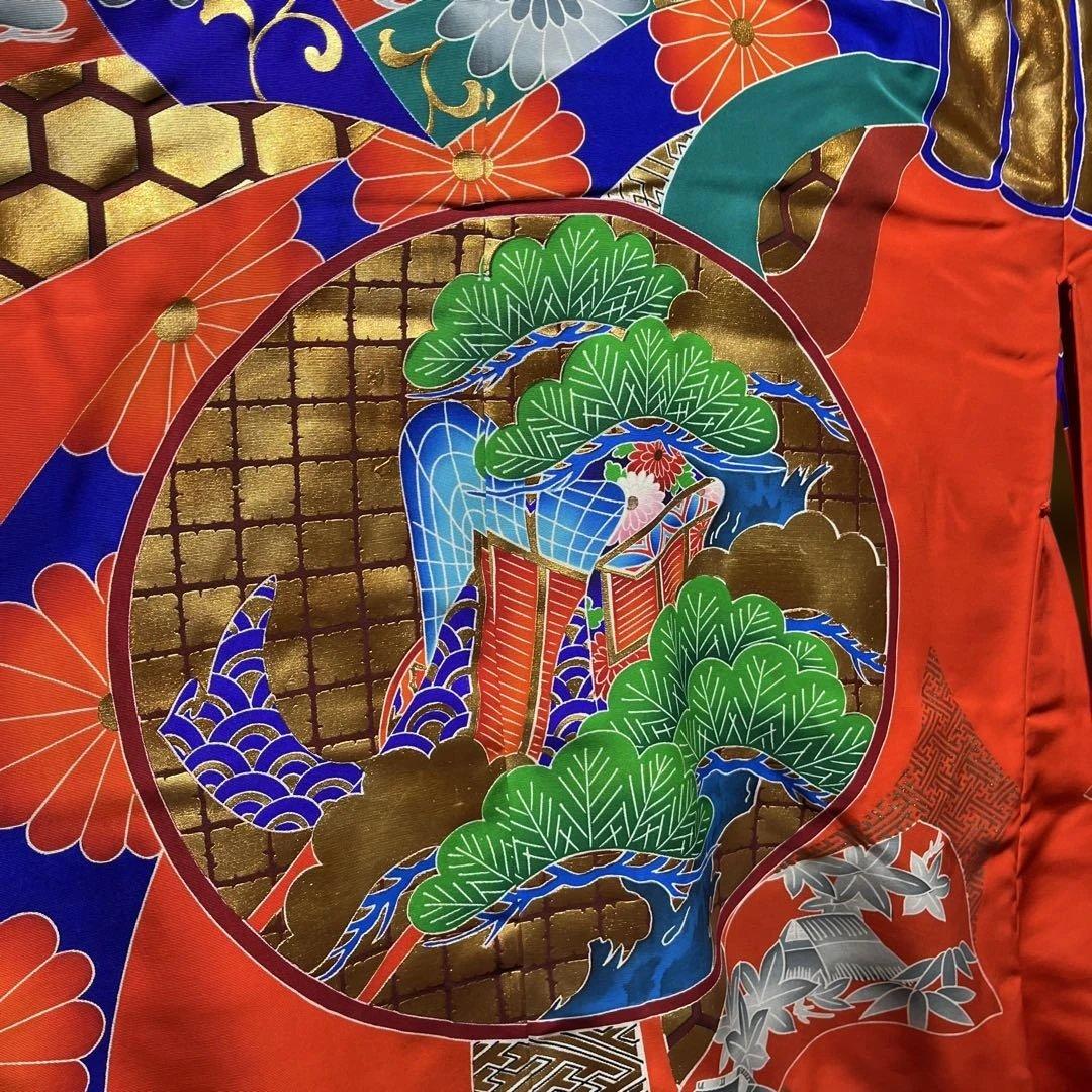 打掛　色打掛　正絹　京友禅