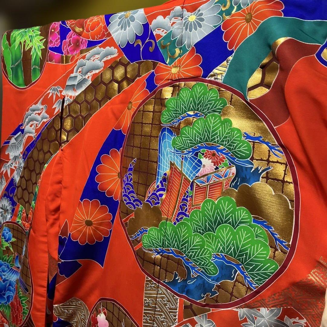 打掛　色打掛　正絹　京友禅